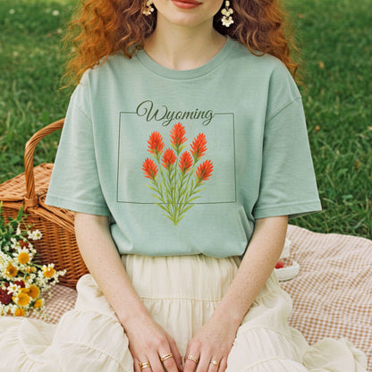 Wyoming State Flower T-Shirt — Indian Paintbrush