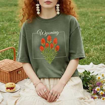 Wyoming State Flower T-Shirt — Indian Paintbrush