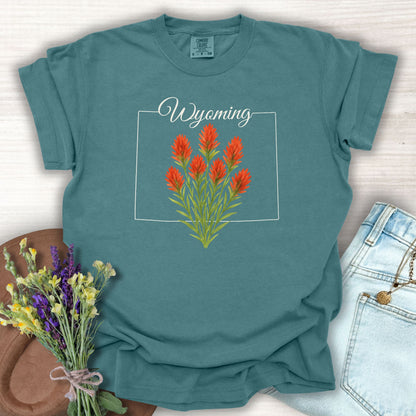 Wyoming State Flower T-Shirt — Indian Paintbrush