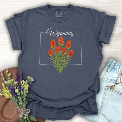 Wyoming State Flower T-Shirt — Indian Paintbrush