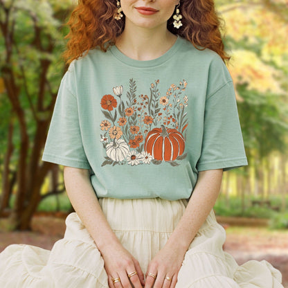 Pumpkin & Wildflowers T-Shirt