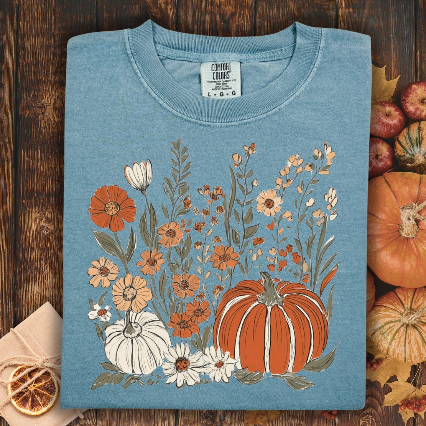 Pumpkin & Wildflowers T-Shirt