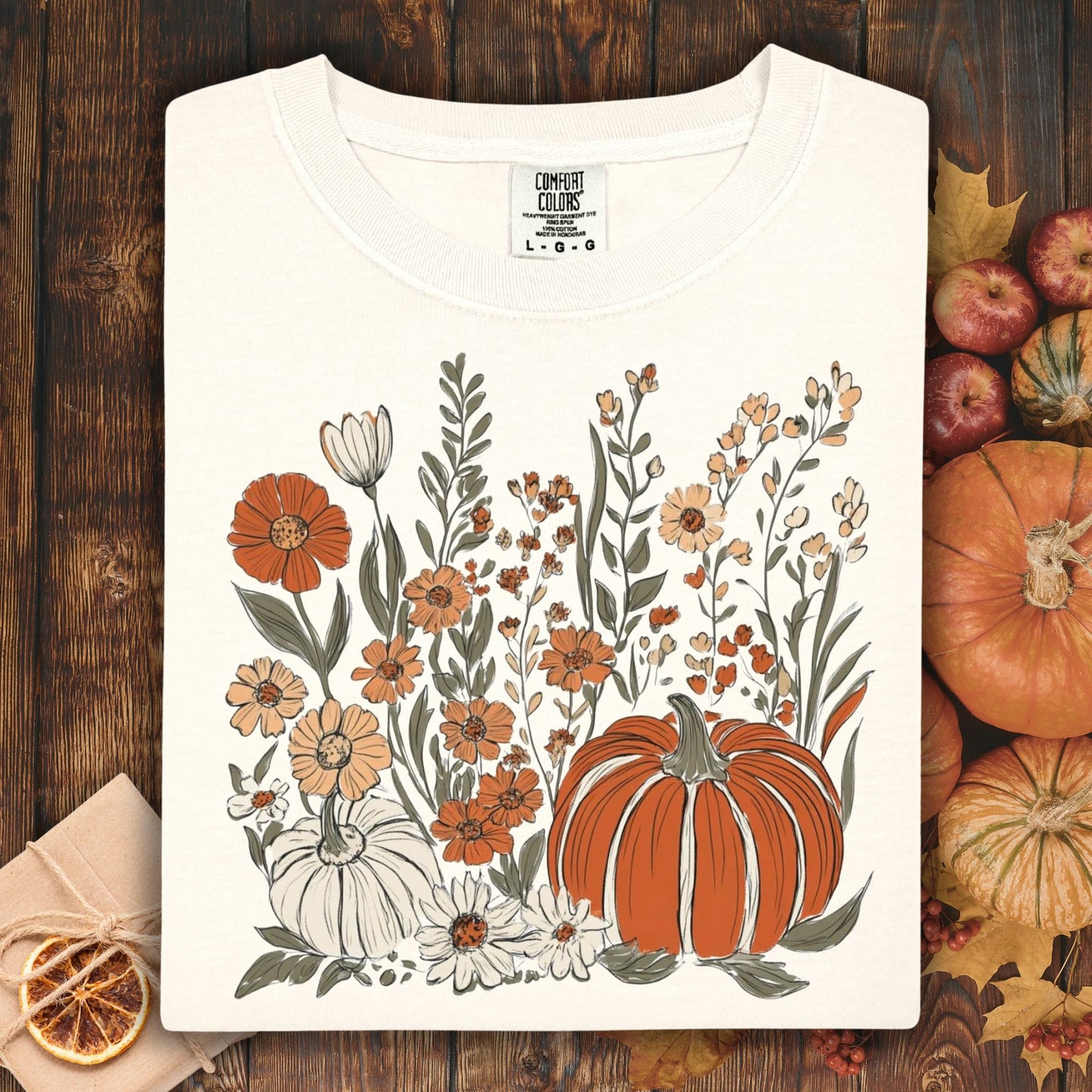 Pumpkin & Wildflowers T-Shirt
