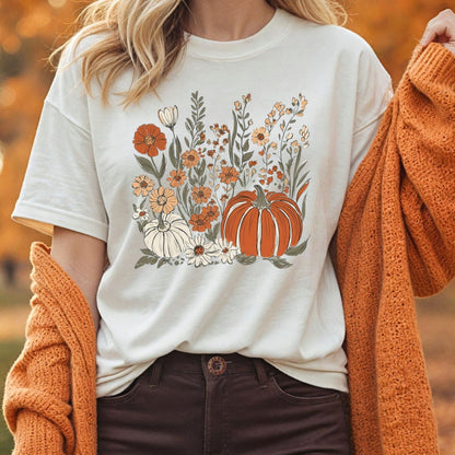 Pumpkin & Wildflowers T-Shirt