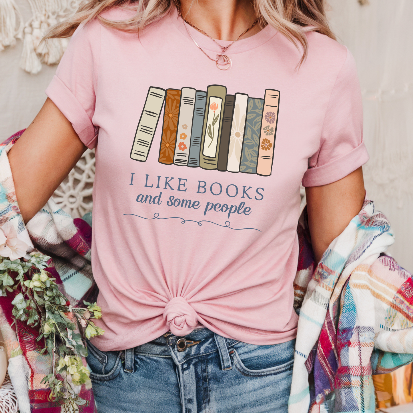 I Like Books and Some People T-Shirt