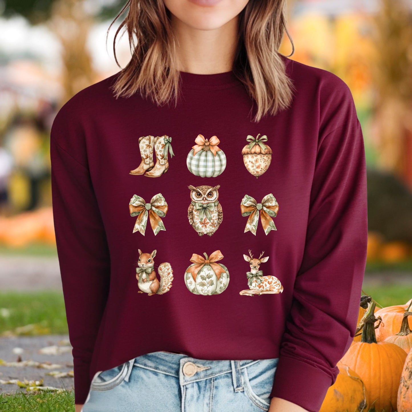 Boho Fall Favs Long Sleeve Tee