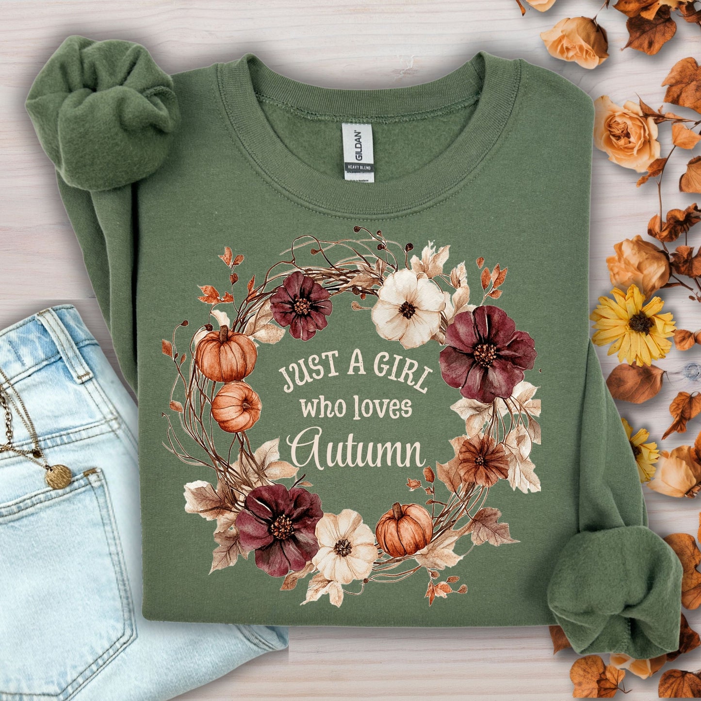 Just a Girl Who Loves Autumn Sweatshirt