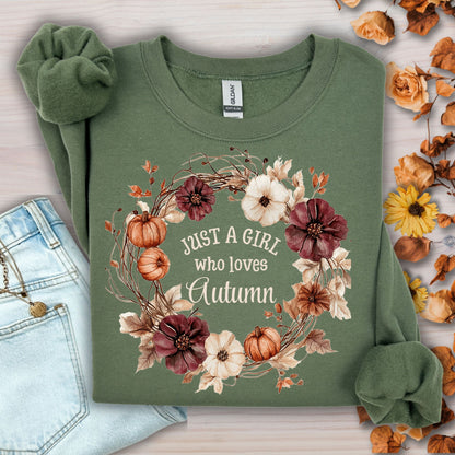 Just a Girl Who Loves Autumn Sweatshirt