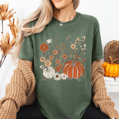 Pumpkin & Wildflowers T-Shirt