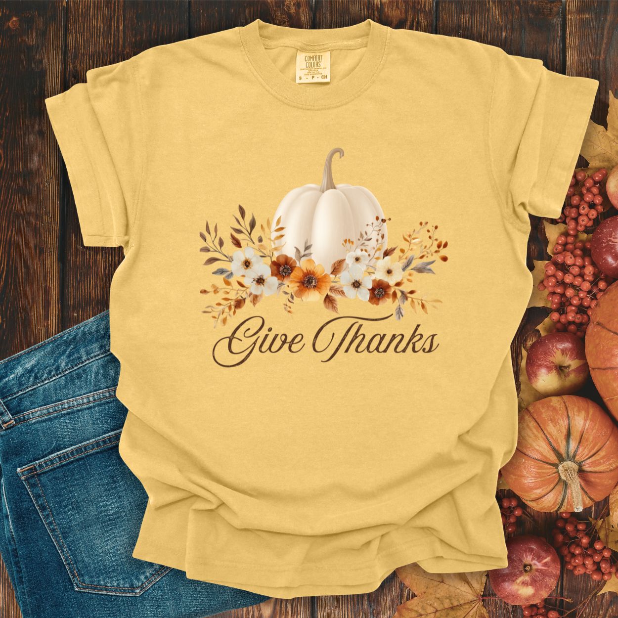 Give Thanks Pumpkin T-Shirt