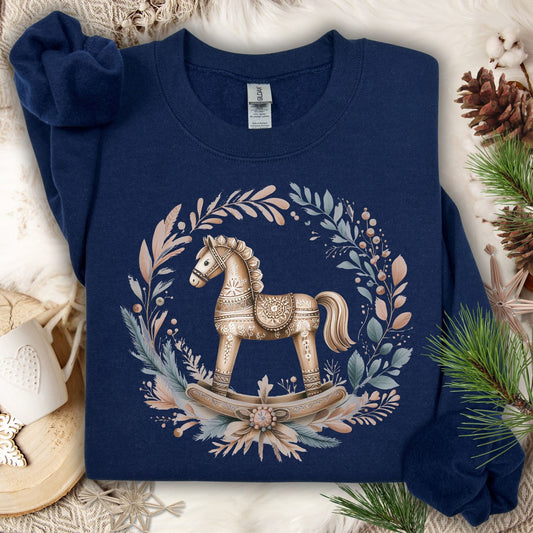 Holiday Rocking Horse Sweatshirt