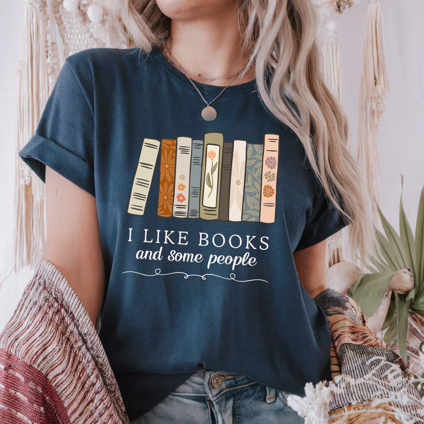 I Like Books and Some People T-Shirt