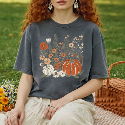 Pumpkin & Wildflowers T-Shirt