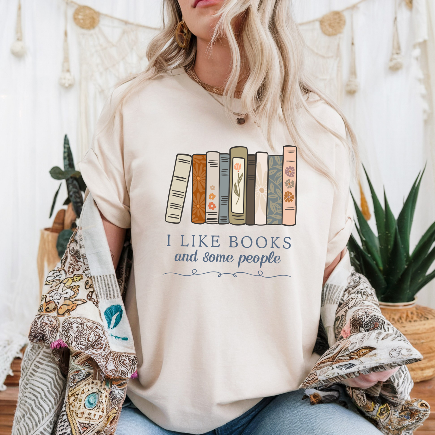 I Like Books and Some People T-Shirt