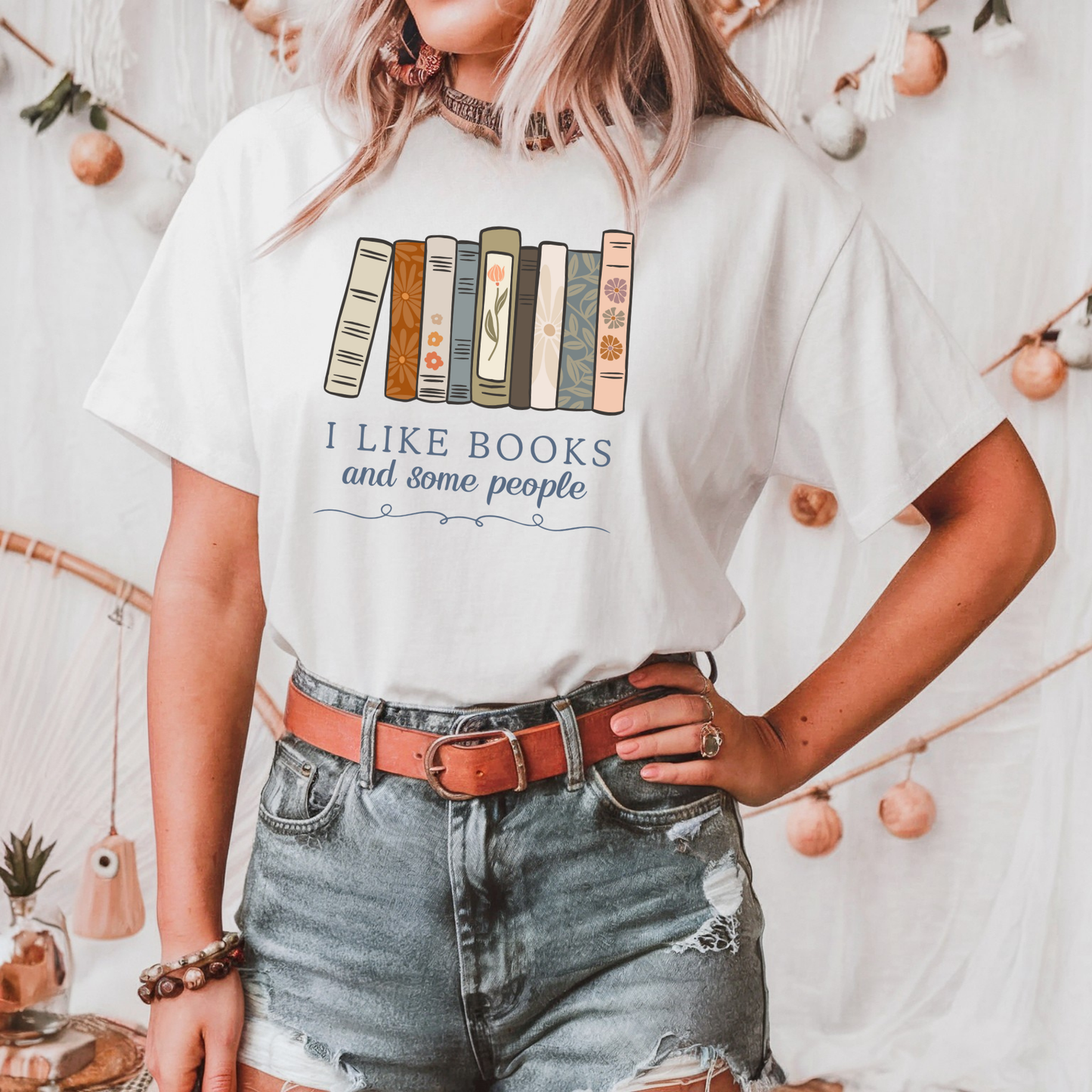 I Like Books and Some People T-Shirt