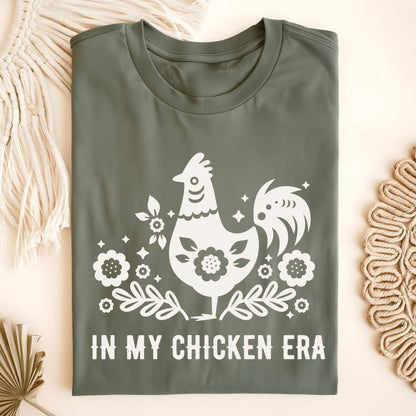 Wild Petal Threads T-Shirt Military Green / S In My Chicken Era T-Shirt