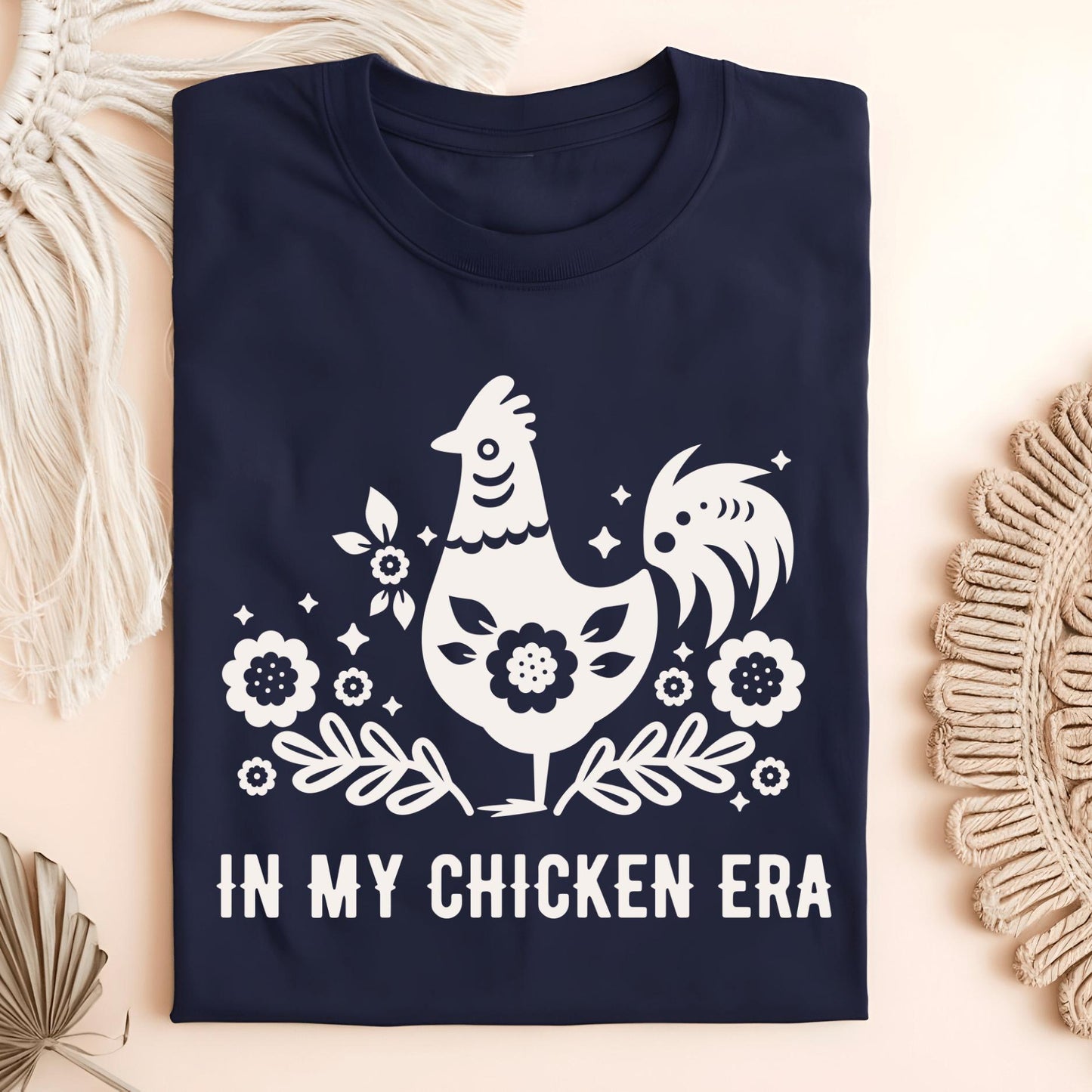 Wild Petal Threads T-Shirt Navy / S In My Chicken Era T-Shirt